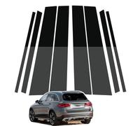 Glossy Black Pillar Post Window Trim for GLC Class 2015-2022 Door Window Pillar Cover Sticker Decals Kits