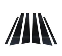 Glossy Black Pillar Posts Compatible with BMW 7 Series E65 E66 2001 2002 2003 2004 2005 2006 2007 2008 Door Trim Window Decorative Cover