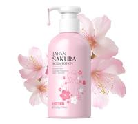 Glossy Body Lotion Firming Moisturizer Dry Skin JAPAN SAKURA Moisturizer with Niacinamide & Vitamin C & Shea Butter Body Lotion Nourish Intensive Care, Non- Sticky Refreshing, Quickly Absorbed (200ml)