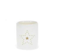 Glossy Ceramic Tealight Holder - Star