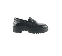 Glossy Finish Leather Look Loafers Womens s.Oliver Noir 36