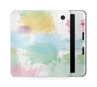 Glossy Glitter E-Reader Skin Compatible with Kobo Libra Colour (2024) - Watercolor White - Premium 3M Vinyl Protective Wrap Decal Cover - Easy to Apply | Crafted in The USA by MightySkins