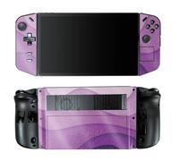Glossy Glitter Gaming Skin Compatible with Lenovo Legion Go - Papercraft Purple - Premium 3M Vinyl Protective Wrap Decal Cover - Easy to Apply | Crafted in The USA by MightySkins