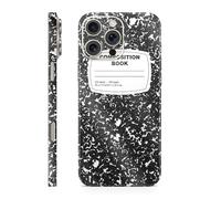 Glossy Glitter Phone Skin Compatible with Apple iPhone 16 Pro Max - Composition Book - Premium 3M Vinyl Protective Wrap Decal Cover - Easy to Apply | Crafted in The USA by MightySkins