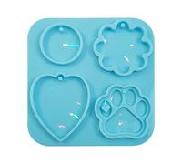 Glossy Light and Ornaments Silicone Epoxy Resin Mold Keychain Pendant Jewelry for Valentine Gift Craft Ornaments Mold