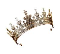 Glossy Metallic Prince Headwear for Men Fits Various Outfits and Celebratory Incidents Alloy King Chaplet for Men