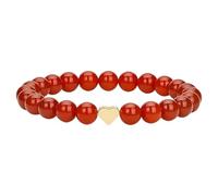 Glossy Round Crystal Bead Love Charm Stretch Fashion Jewelry For Casual Or Formal Occasions Everyday Wear Stretch