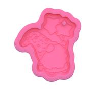 Glossy Santa Little Dwarf Silicone Epoxy Resin Mold Keychain Pendant Jewelry for Christmas Day Gift Resin