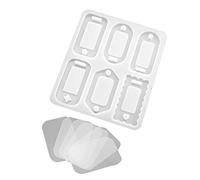 Glossy Silicone Decoration Molds Geometry Ornament Keychain Mold Pendant Jewelry Epoxy Resin Crafting Silicone Keychain for Epoxy Resin