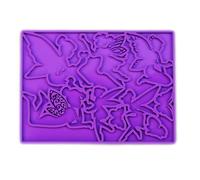 Glossy Silicone Resin Molds Angel-Shape Keychain Mold Pendant Ornaments Jewelry Epoxy Resin Crafting Mold Pendant Molds for Jewelry Making