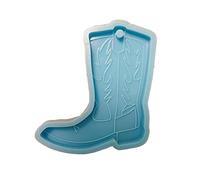 Glossy Silicone Resin Molds Cowboy Boot Ornament Mold Keychain Pendant Jewelry Epoxy Resin Crafting Molds Silicone Cowboy Boot