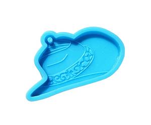 Glossy Silicone Resin Molds Riding Cowboy Hat Mold Keychain Pendant Jewelry Epoxy Resin Crafting Molds