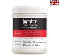 Glossy Super Heavy Gel Medium, 473ml - Perfect for Mixed Media & More