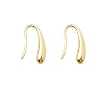 Glossy Teardrop Shaped Ear Jewelry Modern Feminine Styles Metal Materials Ear Hooks Accessory for Daily Ensembles Teardrop Earrings for Women