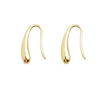 Glossy Teardrop Shaped Ear Jewelry Modern Feminine Styles Metal Materials Ear Hooks Accessory for Daily Ensembles Birthday Gift Jewelry for Her