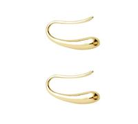 Glossy Teardrop Shaped Ear Jewelry Modern Feminine Styles Metal Materials Hooks Accessory for Daily Ensembles Sweet Elegant Hooks