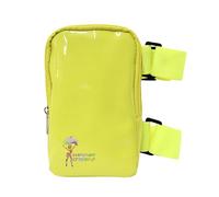 Glossy Thigh Bag | Carnival Leg Harness for Women | Outdoor Waist Pouch | J'ouvert Travel Leg Pack with Adjustable Colored Straps | Neon Yellow