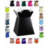 Glossy Vibrant Bouquet, Flower Box/Vase - Transportation Display, Presentation Boxes (1, Black)