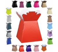 Glossy Vibrant Bouquet, Flower Box/Vase - Transportation Display, Presentation Boxes (1, Red)
