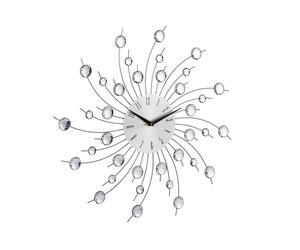 Glossy wall clock Sunburst Timepiece 50 cm Shiny Wall Clock Decorative Clock