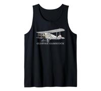 Gloster Gamecock 1920s British Biplane Fighter Aircraft Tank Top