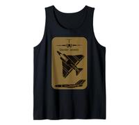 Gloster Javelin Interceptor Jet Silhouette Cold War Aircraft Tank Top