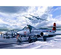 Gloster Meteor De Havilland Vampire RAF Fighter Aircraft Christmas Xmas Card