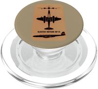 Gloster Meteor NF14 Night Fighter Jet Plane Silhouettes PopSockets PopGrip for MagSafe
