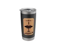 Gloster Meteor NF14 Night Fighter Jet Plane Silhouettes Stainless Steel Insulated Tumbler