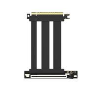GLOTRENDS 100mm PCIe 5.0 Riser Cable for RTX5090 RTX4090 RX9070 RX7900, Compatible with PCIe 5.0/4.0 GPUs, 90 Degree Right Angle for Vertical GPU Mount
