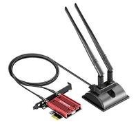 GLOTRENDS WiFi 7 Card with 2-Meter Extension Antenna for Desktop PC, Intel BE200NGW, Only Compatible with Windows 11 24H2 or Above Version (Not Support AMD Motherboard)