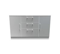 Gloucester 2 Door 3 Drawer Sideboard In Uniform Grey & White Matt (Ready Assembled)