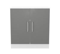 Gloucester 2 Door Sideboard In Uniform Grey & White Matt (Ready Assembled)