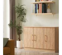 Gloucester 3 Door Sideboard In Gold Craft Oak (Ready Assembled)
