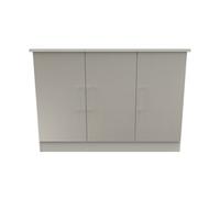 Gloucester 3 Door Sideboard In Uniform Grey & White Matt (Ready Assembled)