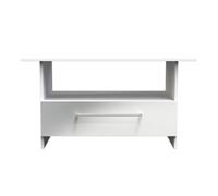 Gloucester Bottom Drawer Coffee Table In Uniform Grey & White Matt (Ready Assembled)