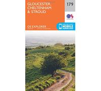 Explorer 179 Gloucester, Cheltenham & Stroud Map With Digital Version, Orange One Size