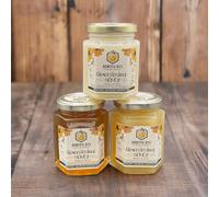 Gloucester Honey Trio - 3 x 227g Jars of British Honey: Runny, Creamed & Set - 100% Pure, Unpasteurised, Natural - From Gloucestershire & the Cotswolds - Bountiful Bees Gift Set