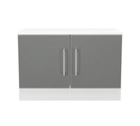 Gloucester Low 2 Door Sideboard In Uniform Grey & White Matt (Ready Assembled)