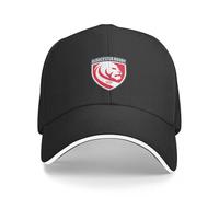 Gloucester Rugby Baseball Cap Uv of Protection Solar Hat Fashionable for Man Women's Solid Black，for All Seasons