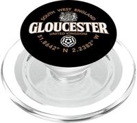 Gloucester South West England Coordinates Label 2C PopSockets PopGrip for MagSafe