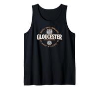 Gloucester South West England Coordinates Label 2C Tank Top