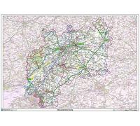 Gloucestershire County Map-Paper