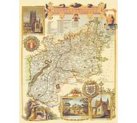 Gloucestershire County Map, Thomas Moule Gloucestershire Map,