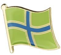 Gloucestershire Regional English County Metal Crest Flag Enamel Pin Badge Lapel - 1.9cm x 1.6cm - Hard Enamel Gloucestershire County Flag - Historic West of England