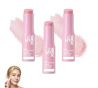 Gloura Stick, Gloura PDRN Pink Collagen Volume Multi Balm, Hydrating Skincare Fine Lines bounce Balm, Collagen Wrinkle Stick for Face, Lips & Neck, Leaves Skin Smooth & Plump (3Pc)