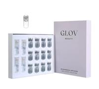 Glov Beauty Glow Micro Infusion System 0.25mm 24K Gold Derma Stamp with Peptides Serum BackedSkincare and lnnovative Beauty (12 bottles)