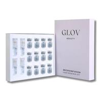 Glov Beauty Hair Renewal Set Micro Infusion - 0.25 mm Gold Dermal Seal with Hyaluronic Acid, Peptides and Botanical Serum, Moisturiser for Leather