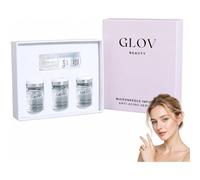 Glov Beauty Micro Infusion System Science Microneedling Infusion System Beauty Micro Infusion Kit with Hydrating Serum for Face Neck and Home Skin Care (Three-Bottle Pack)