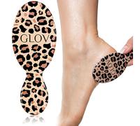Glov Cheetah Nano Foot File Lightweight Glass Foot Grater with Ergonomic Handle Stylish Leopard Print Travel Size Effective Callus Remover for Professional Care at Home Irritation Free